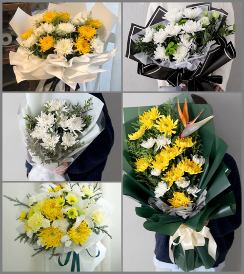 河南开封兰考县固阳镇白事花束代送